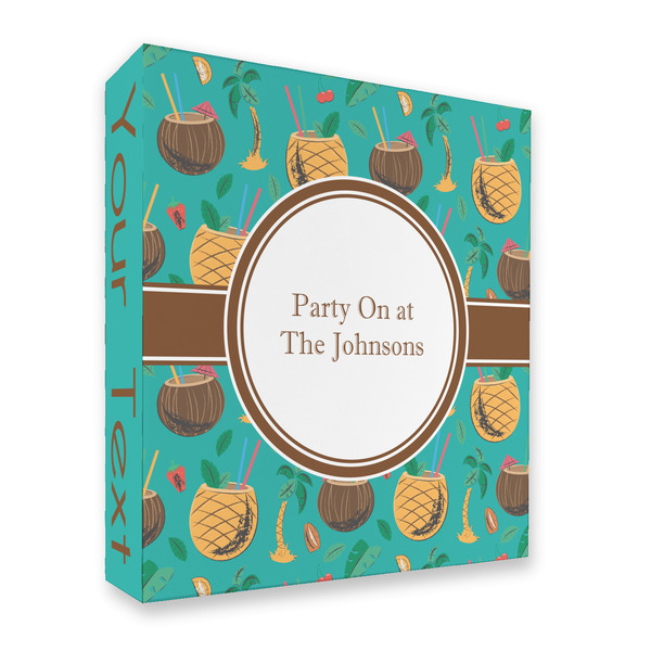 Custom Coconut Drinks 3 Ring Binder - Full Wrap - 2" (Personalized)