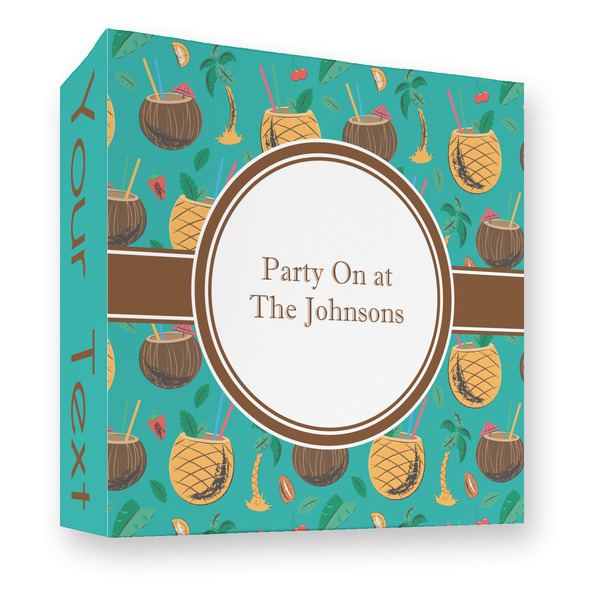 Custom Coconut Drinks 3 Ring Binder - Full Wrap - 3" (Personalized)