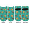 Coconut Drinks Adult Ankle Socks - Double Pair - Front and Back - Apvl