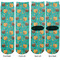 Coconut Drinks Adult Crew Socks - Double Pair - Front and Back - Apvl