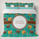 Coconut Drinks Duvet Cover Set - King (Personalized)