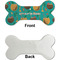 Coconut Drinks Ceramic Flat Ornament - Bone Front & Back Single Print (APPROVAL)