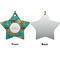 Coconut Drinks Ceramic Flat Ornament - Star Front & Back (APPROVAL)