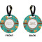 Coconut Drinks Circle Luggage Tag (Front + Back)