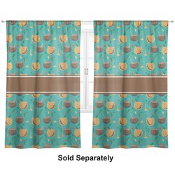 Coconut Drinks Curtain Panel - Custom Size