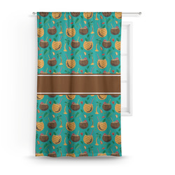 Coconut Drinks Curtain Panel - Custom Size