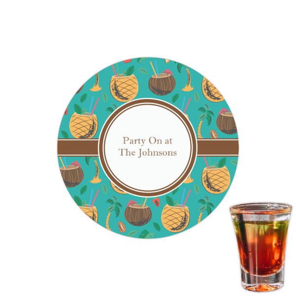 Custom Coconut Drinks Printed Drink Topper - 1.5" (Personalized)