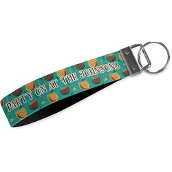 Coconut Drinks Webbing Keychain Fob - Large (Personalized)