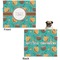 Coconut Drinks Microfleece Dog Blanket - Large- Front & Back