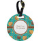 Coconut Drinks Personalized Round Luggage Tag