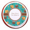 Coconut Drinks Printed Icing Circle - Large - On Cookie