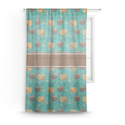 Coconut Drinks Sheer Curtain - 50"x84"