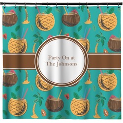 Coconut Drinks Shower Curtain - 71" x 74" (Personalized)