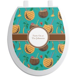 Coconut Drinks Toilet Seat Decal (Personalized)