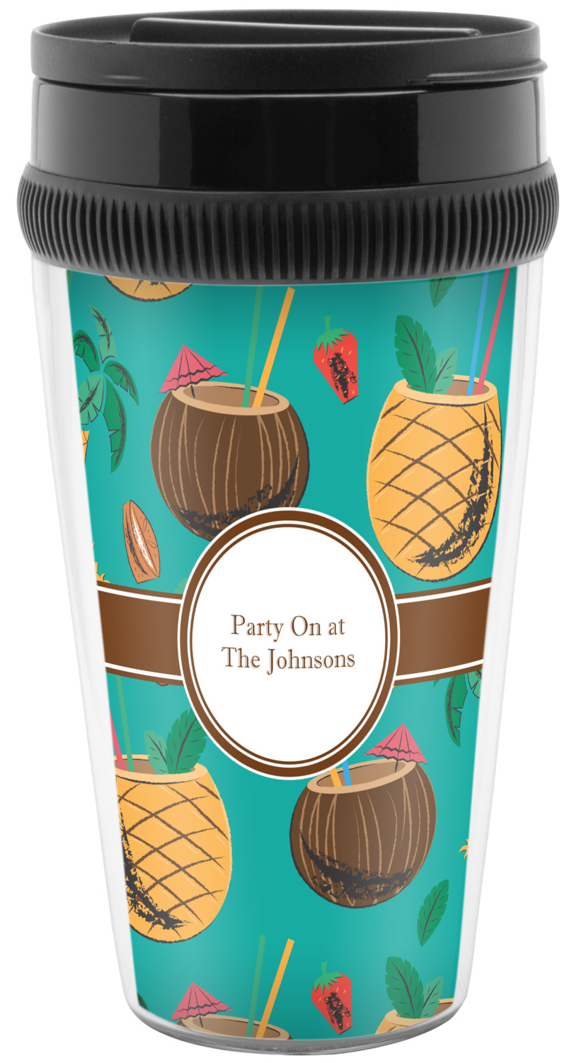 Coconut Drinks Acrylic Travel Mugs Personalized Youcustomizeit