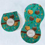 Coconut Drinks Burp Pads - Velour - Set of 2 w/ Name or Text