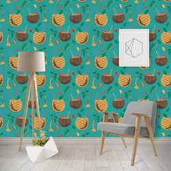 Coconut Drinks Wallpaper & Surface Covering (Peel & Stick - Repositionable)