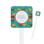 Coconut Drinks Square Plastic Stir Sticks (Personalized)