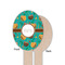 Coconut Drinks Wooden Food Pick - Oval - Single Sided - Front & Back