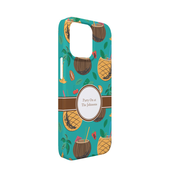 Custom Coconut Drinks iPhone Case - Plastic - iPhone 13 Mini (Personalized)