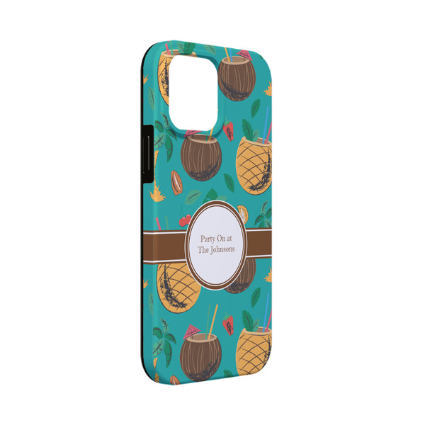 Custom Coconut Drinks iPhone Case - Rubber Lined - iPhone 13 Mini (Personalized)