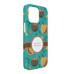 Coconut Drinks iPhone Case - Plastic - iPhone 13 Pro Max (Personalized)