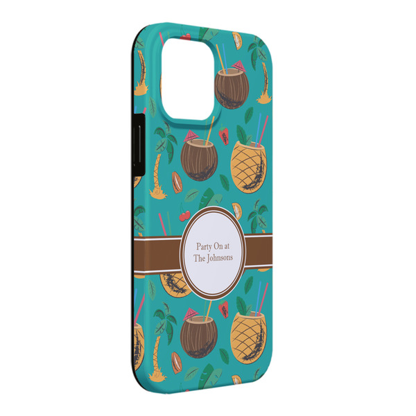 Custom Coconut Drinks iPhone Case - Rubber Lined - iPhone 13 Pro Max (Personalized)