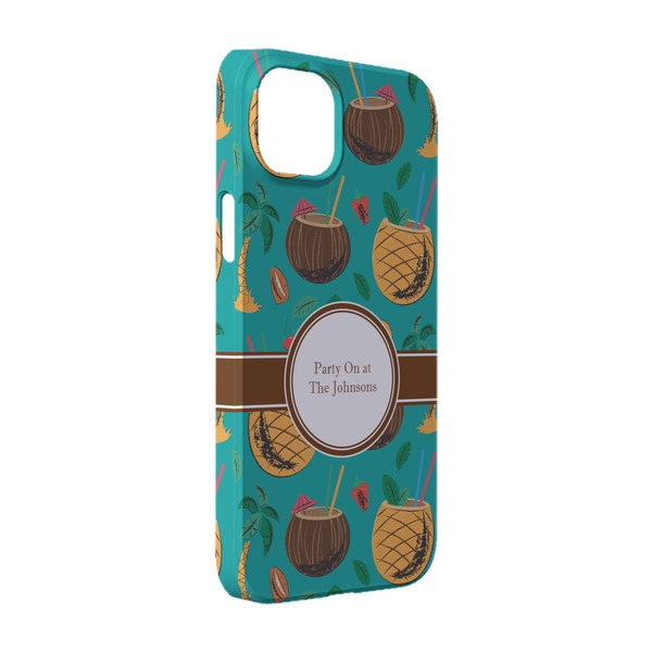 Custom Coconut Drinks iPhone Case - Plastic - iPhone 14 (Personalized)