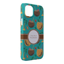 Coconut Drinks iPhone Case - Plastic - iPhone 14 Plus (Personalized)