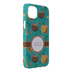 Coconut Drinks iPhone Case - Plastic - iPhone 14 Pro Max (Personalized)
