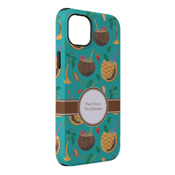 Custom Coconut Drinks iPhone Case - Rubber Lined - iPhone 14 Pro Max (Personalized)