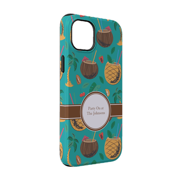 Custom Coconut Drinks iPhone Case - Rubber Lined - iPhone 14 Pro (Personalized)