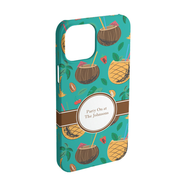 Custom Coconut Drinks iPhone Case - Plastic - iPhone 15 (Personalized)