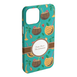 Coconut Drinks iPhone Case - Plastic - iPhone 15 Pro Max (Personalized)