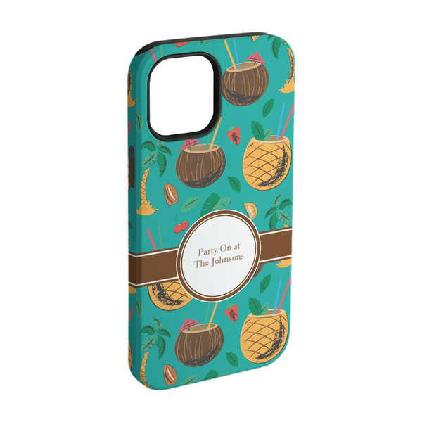 Custom Coconut Drinks iPhone Case - Rubber Lined - iPhone 15 Pro (Personalized)