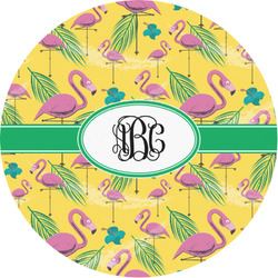 Pink Flamingo Multipurpose Round Labels - 1" (Personalized)