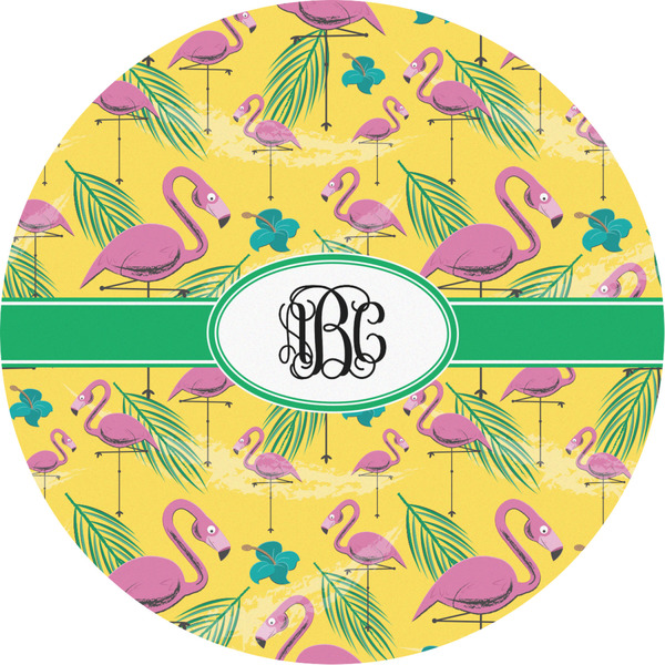 Custom Pink Flamingo Multipurpose Round Labels - 2" (Personalized)