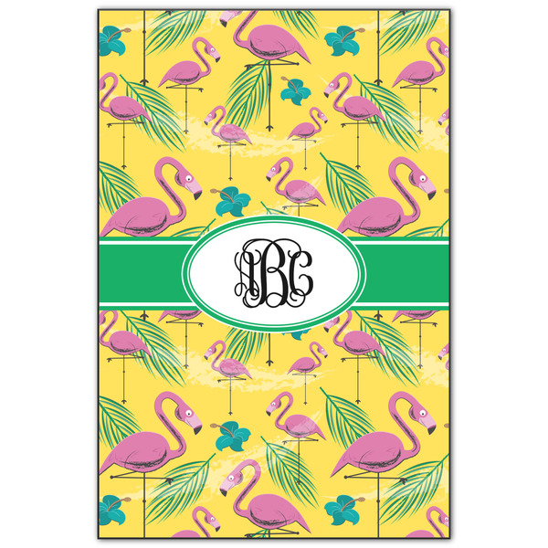 Custom Pink Flamingo Wood Print - 20x30 (Personalized)