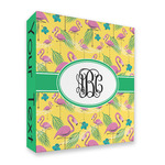 Pink Flamingo 3 Ring Binder - Full Wrap - 2" (Personalized)