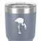 Pink Flamingo 30 oz Stainless Steel Ringneck Tumbler - Grey - Close Up