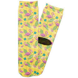 Pink Flamingo Adult Crew Socks