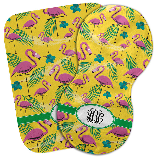 Custom Pink Flamingo Burp Cloth (Personalized)