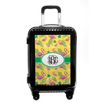 Pink Flamingo Carry On Hard Shell Suitcase (Personalized)