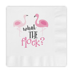 Pink Flamingo Embossed Decorative Napkins