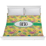 Pink Flamingo Comforter - King (Personalized)