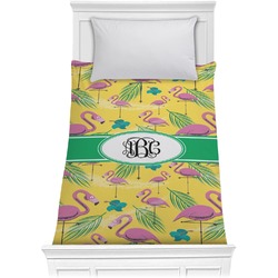 Pink Flamingo Comforter - Twin XL (Personalized)