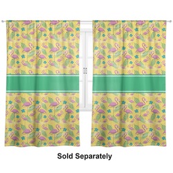 Pink Flamingo Curtain Panel - Custom Size