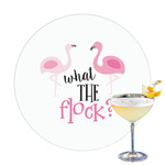 Pink Flamingo Printed Drink Topper - 3.25"