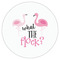 Pink Flamingo Drink Topper - Medium - Single