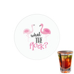 Pink Flamingo Printed Drink Topper - 1.5"